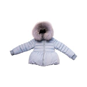 Pamplemousse Girls Back Bow Coat, Blue